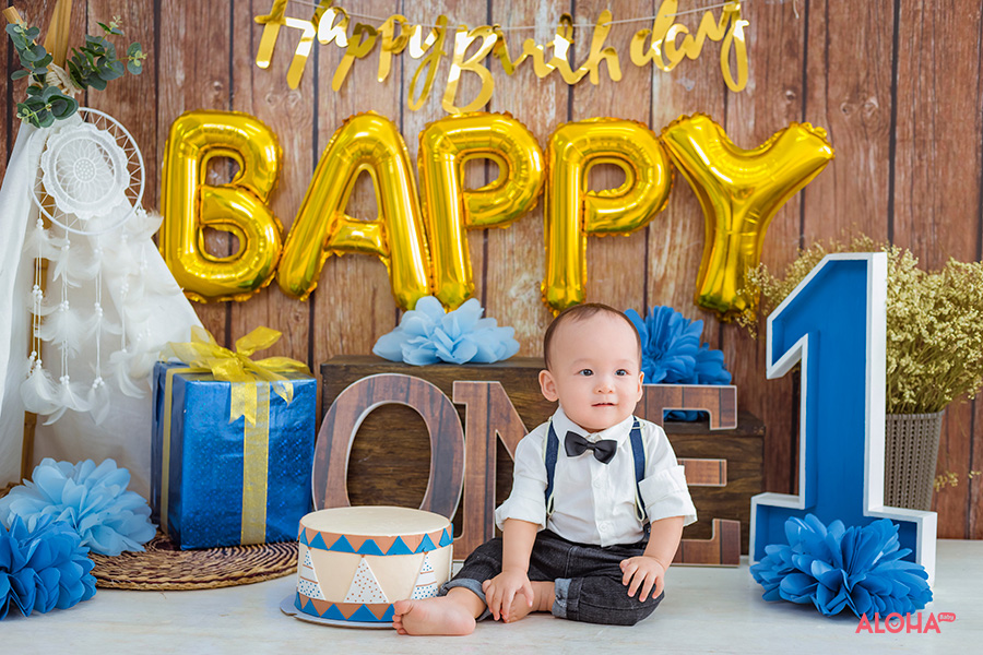 album ảnh bé kiệt sinh nhật 1 tuổi